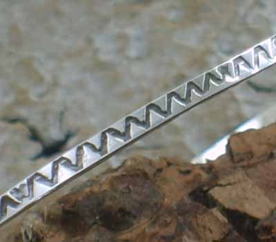Native American Silver Bangle Bracelet 13
